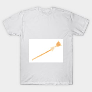 Halloween, broom, magic, holiday, illustration, watercolor, festive, good mood, autumn, autumn T-Shirt